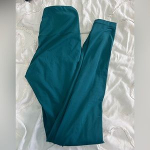 Yogalicious aquamarine leggings. Full length. XS